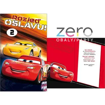 Přání s textem narozeninové otočné dětské + obálka - Auta