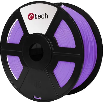 Příslušenství k 3D tiskárně C-TECH Filament, PLA, 1,75mm, 1kg (330m) - fialová