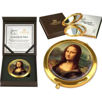 Kosmetické zrcátko Carmani® Carmani - Kosmetické zrcátko L. da Vinci Mona Lisa - 7 cm