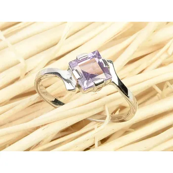 Prsten Prsten se světlým ametystem Ag 925/1000+Rh