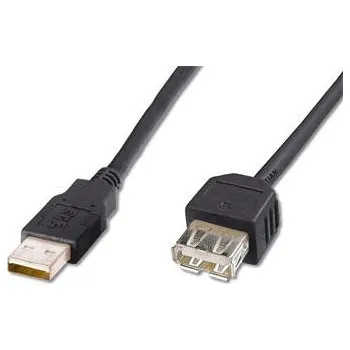 Kabel do PC PremiumCord USB 2.0 Prodlužovací kabel, konektory A-A, délka 2m černý - kupaa2bk