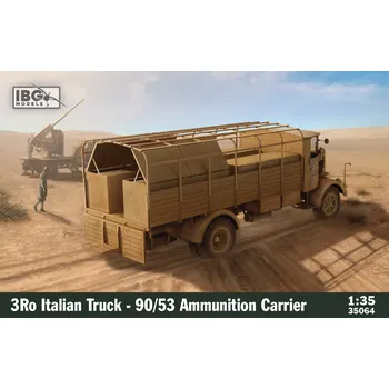 Plastikový model IBG 1/35 3Ro Italian Truck - 90/53 Ammunition Carrier