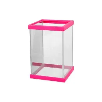 Akvárium Betárium růžové 10×10×15cm