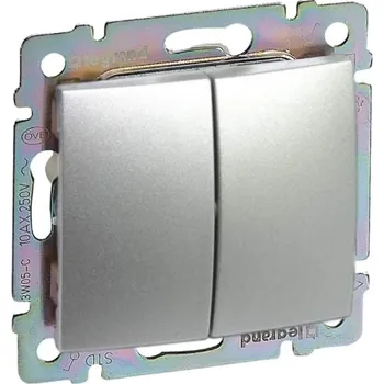 vypínač Legrand Valena vypínač č.6+6 metalíza stříbrná 770108