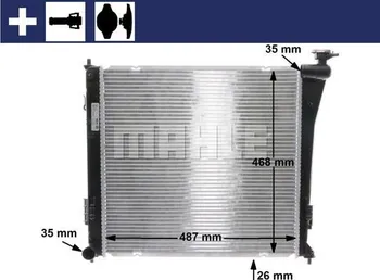 Chladič motoru Mahle CR 848 000S