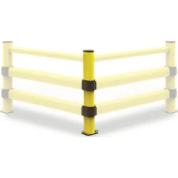 Dílenský regál Levý rohový sloupek pro dvě příčnice – 150/2