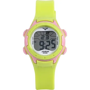 Hodinky Dětské digitální hodinky JNEW žlutorůžové 9688-6 Skladem v ČR