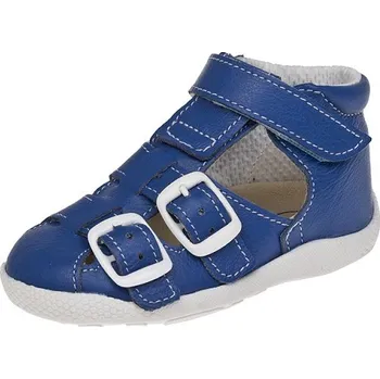 Dívčí sandály CAPÁČKY BEDA MB/0005 ZŠ/SP/W - tři barvy Barva: modrá sv. 8, Velikost: 19