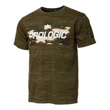 Pánské tričko Prologic - Bark Print T-SHIRT Burton OLIVE Green Velikost: M