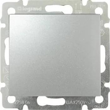 vypínač Legrand Valena vypínač č.6 metalíza stříbrná 770106