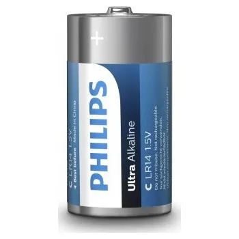 Článková baterie Baterie C Philips Ultra Alkaline LR14 E2B/10 alkalické (blistr 2ks)