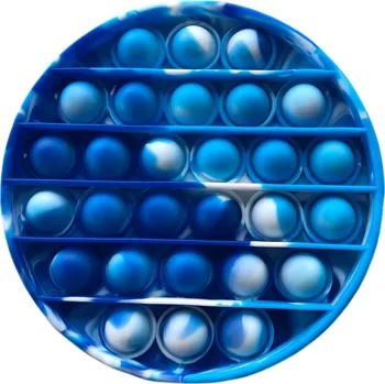POP IT Pop It antistresová hračka kruh modro-bílý