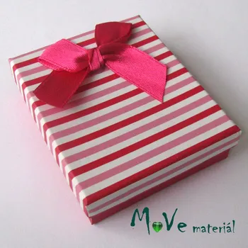 Dárková krabička Krabička na šperky - 66x70x22mm, růžová