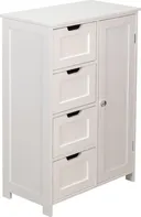 Miadomodo Úložná skříňka se 4 šuplíky 55 x 30 x 82 cm bílá