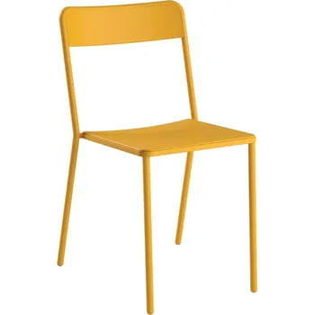Hořčicově žlutá kovová zahradní židle COLOS C 1.1/1