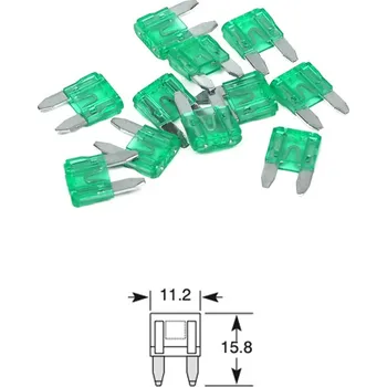 Autopojistky pojistka plochá mini 30A