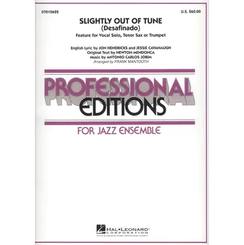 Hudebniny Slightly out of tune (Desafinado)&nbsp;- vocal solo with jazz ensemble / partitura a party