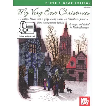 My Very Best Christmas + Audio Online / C instruments & piano (17 solos or duets)