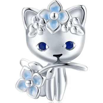 Přívěsek Bamoer stříbrný přívěsek Kočičí Elf