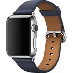 Kožený řemínek pro Apple Watch 38/40/41/42mm Barva: Tmavě modrá