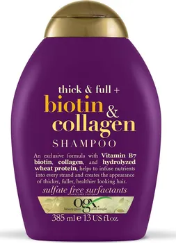 Šampon OGX Biotin & Collagen zhušťující šampon pro objem vlasů 385 ml