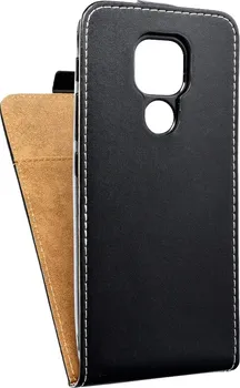 Pouzdro na mobilní telefon Forcell Slim Flip Flexi pro Motorola Moto E7 Plus černé