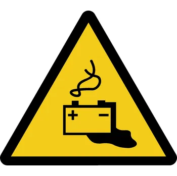 Značka Nabíjení baterie, samolepicí fólie, 20 × 20 cm