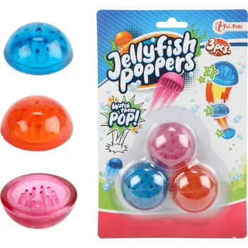 Hračka pro nejmenší Teddies Medůza vyskakovací gumová 3 ks 