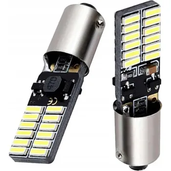 Autožárovka Rabel LED autožárovka BA9S T4W T5W 24 smd canbus bílá