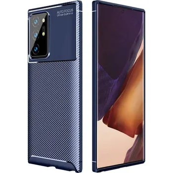 Kryt Samsung Galaxy NOTE 20 Armored Carbon Fiber navy blue