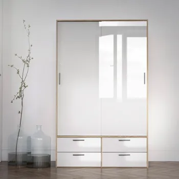 Ložnice Falco Skříň Lincoln 321 dub sonoma/bílý lesk