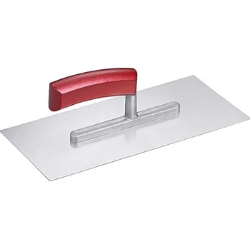 Zednické hladítko HLADÍTKO NEREZ ROVNÉ 280 x 130 x 1 ALU - DŘEVĚNÁ RUČKA KAUFMANN