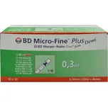 Inzulin.stříkačky BD 0.3mlx8mm DEMI U-100 100ks