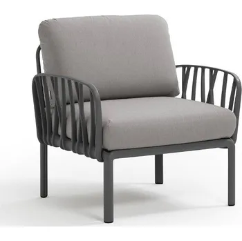 Zahradní nábytek Nardi KOMODO kreslo - antracitový rám/ grigio šedý poťah