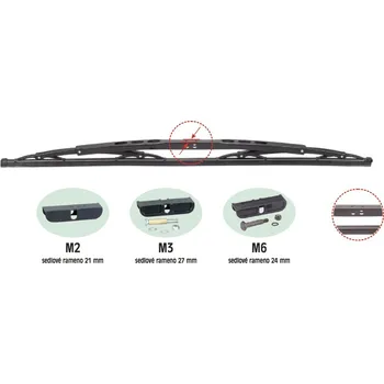 Stěrač Lucas standardní truckový stěrač 40"/1000mm, sedlo