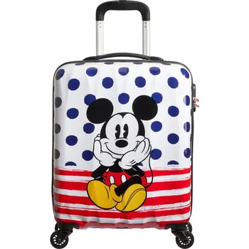 Kabinový kufr American Tourister Mickey blue dots 92699-9072-1CNU