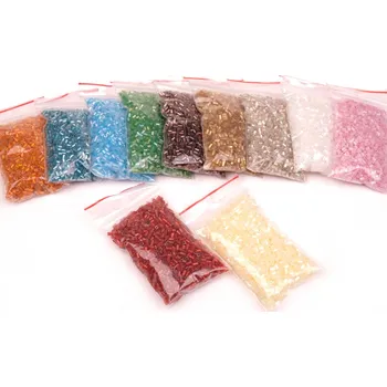 Korálek Korálky skleněné řezané rokajl délka 2mm 20g (12sáč./bal.)