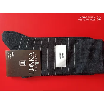 Pánské ponožky DOZMIN- pánské ponožky LONKA černé 43-45 (29-30)