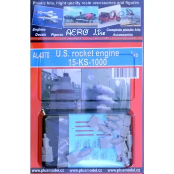 Plastikový model Plusmodel 1/48 US rocket engine 15-KS-1000