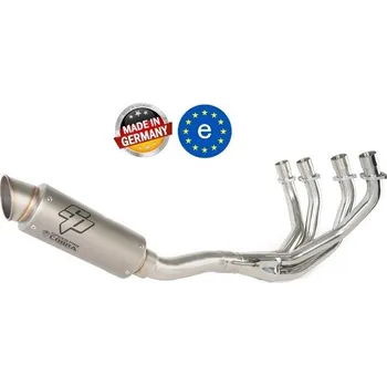 Výfuk pro motocykl Laděný výfuk SPEEDPRO COBRA Full Systém Svody + koncovka SP2 2in1 HIGH LEVEL FZ-07, skladem