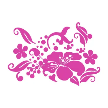 Samolepící dekorace Květina dekor 024 levá (16 - růžová) SAMOLEPKA NA AUTO, NÁLEPKA, FÓLIE, POLEP, TUNING, VLASTNÍ TEXT, TISK, AUTOSAMOLEPKY.cz, POLEPY, OBRÁZEK, LOGO, 3D STICKERS