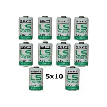 Elektronika 50x Lithium baterie Saft LS14250 1/2AA 3,6Volt originál