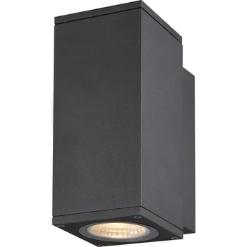 Venkovní osvětlení SLV 1003416 Enola Square S, venkovní nástěnné svítidlo LED 6W 3000/4000K, antracit, výška 16cm, IP65