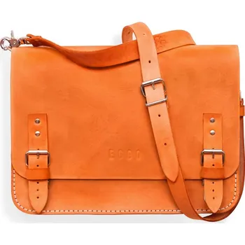 Eggo Benedict medium kožená brašna přes rameno Oranžová