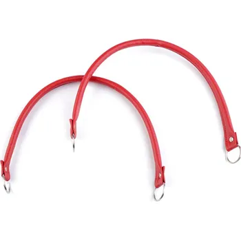 Ucha na tašky z eko kůže červená, délka 48-50 cm