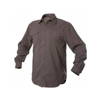 Pánská košile WARMPEACE THUNDER major brown XXXL; Hnědá košile + DÁREK DLE VÝBĚRU!