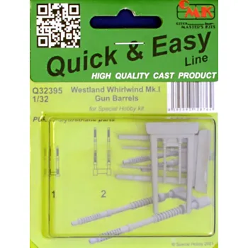 Plastikový model 1/32 Westland Whirlwind Mk.I Gun Barrels (SP.HOB.)