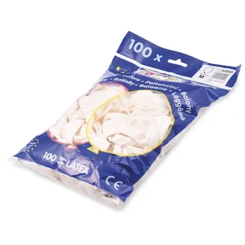 Balónek WIMEX Nafukovací balónky bílé M 100 ks