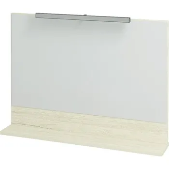 Zrcadlo Zrcadlo do koupelny s osvětlením a poličkou CLAUDIA ZCP 85 cm