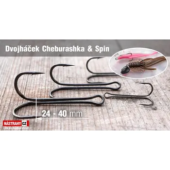 Rybářský háček Dvojháčky Redbass Cheburashka & Spin 1